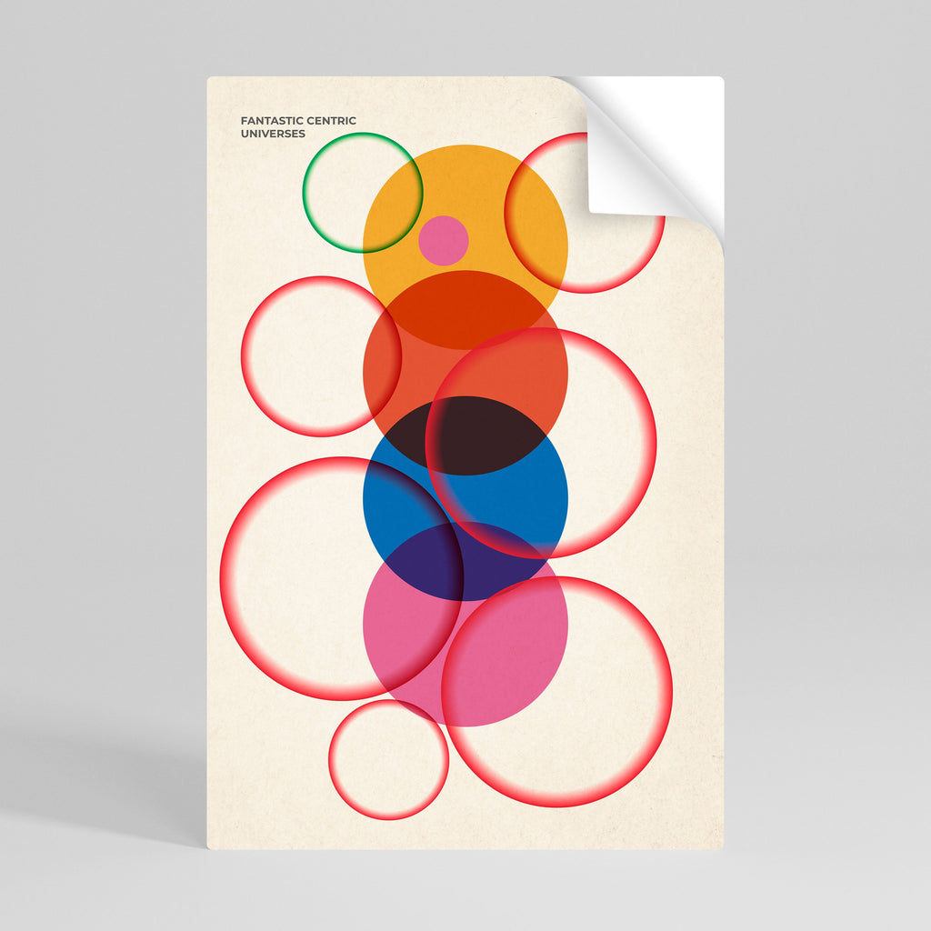 FANTASTIC UNIVERSES Poster Vertical Autocolante