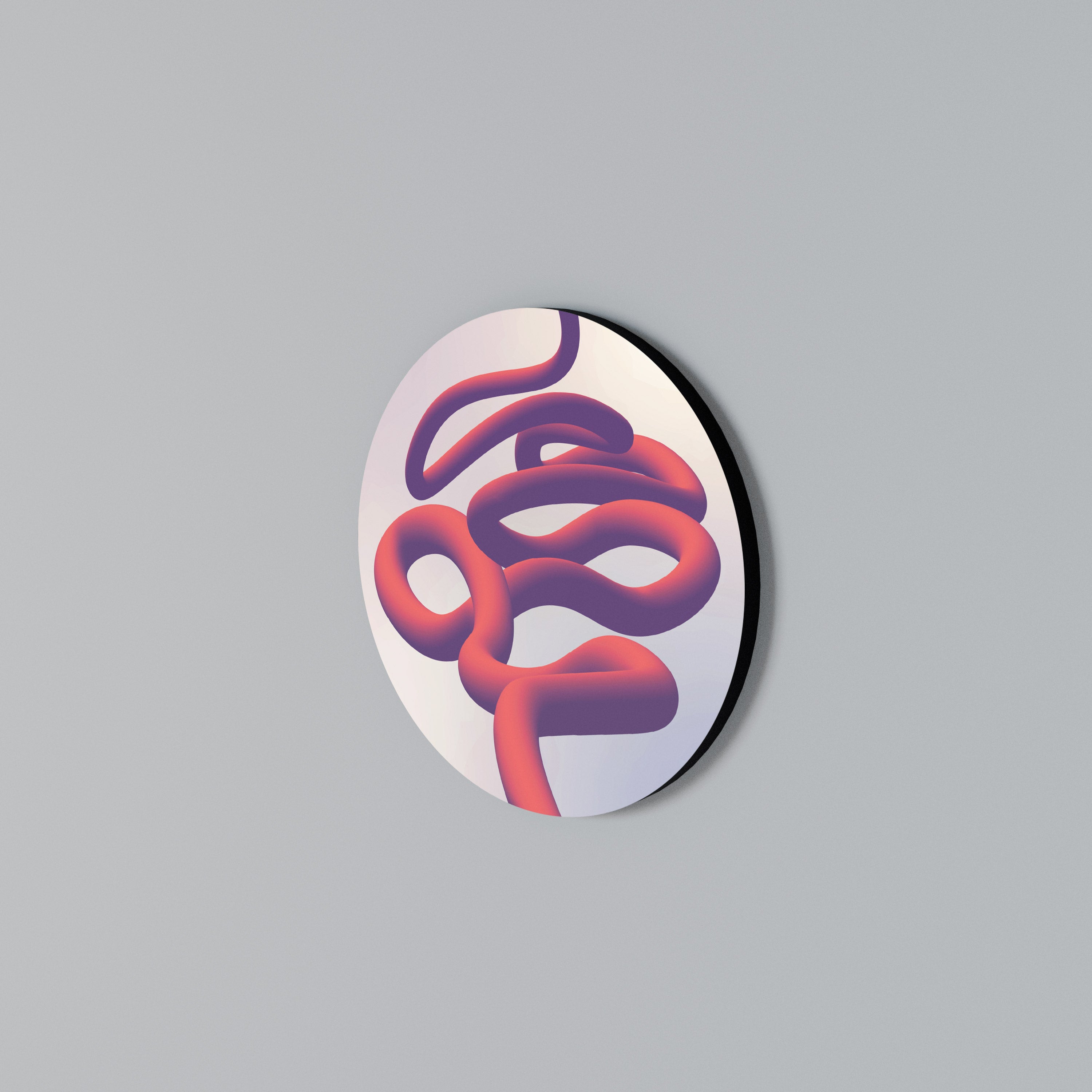 INFINITY WIRE Arte de Parede Redonda