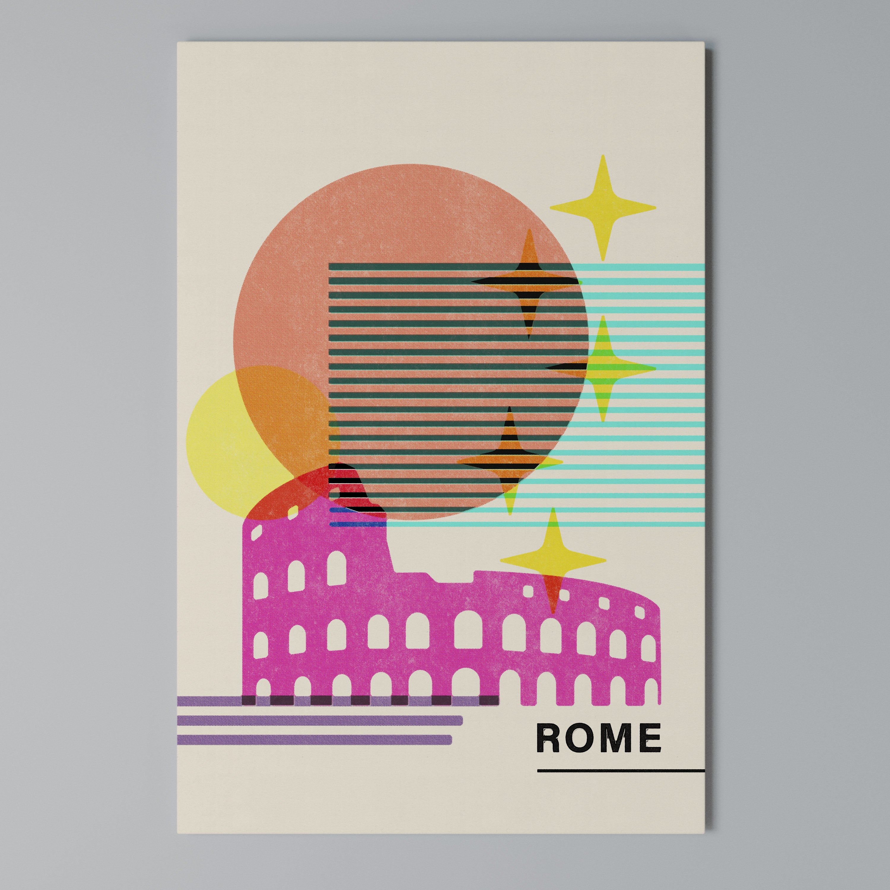 ROMAN SPARKLE Quadro em tela vertical