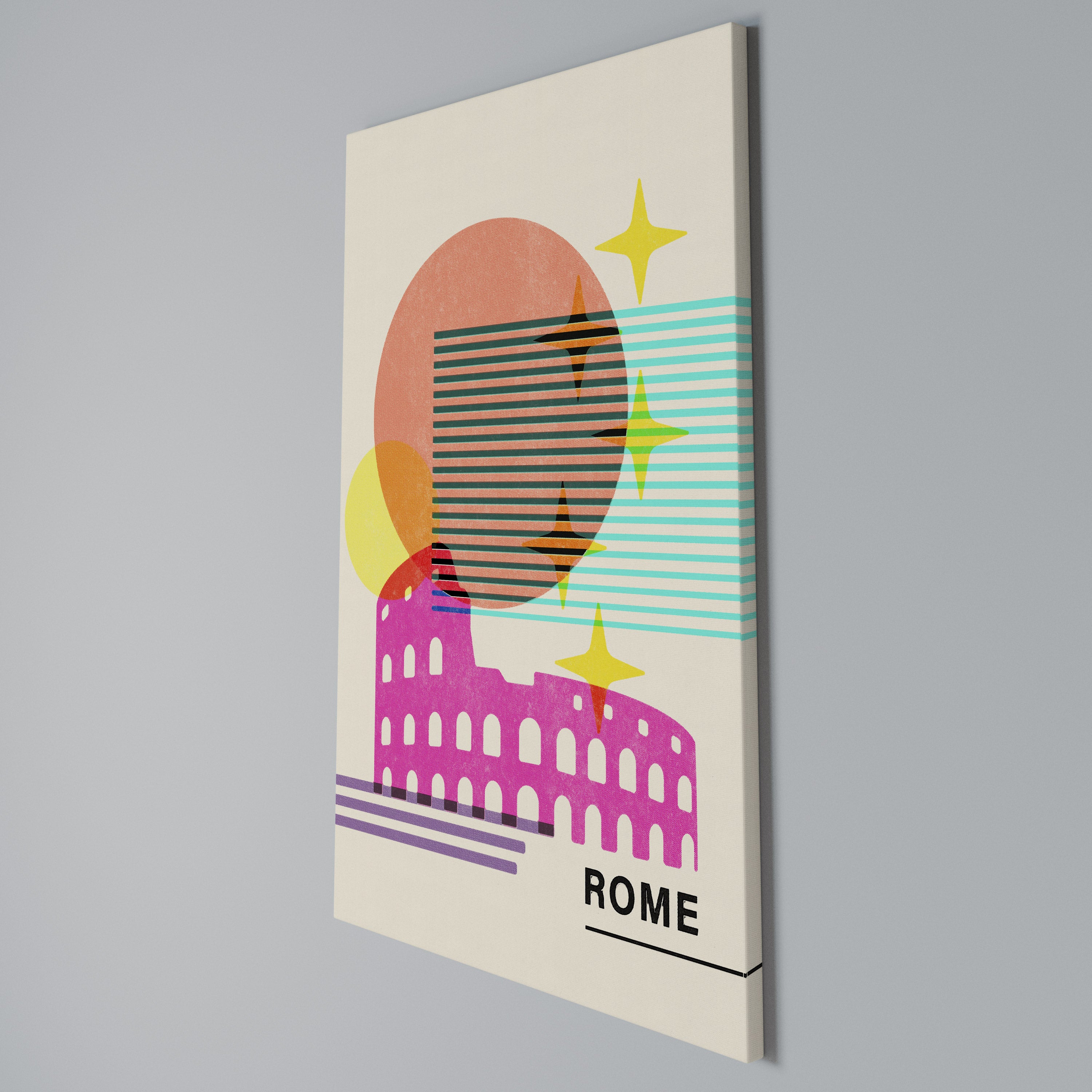 ROMAN SPARKLE Vertical Canvas Print