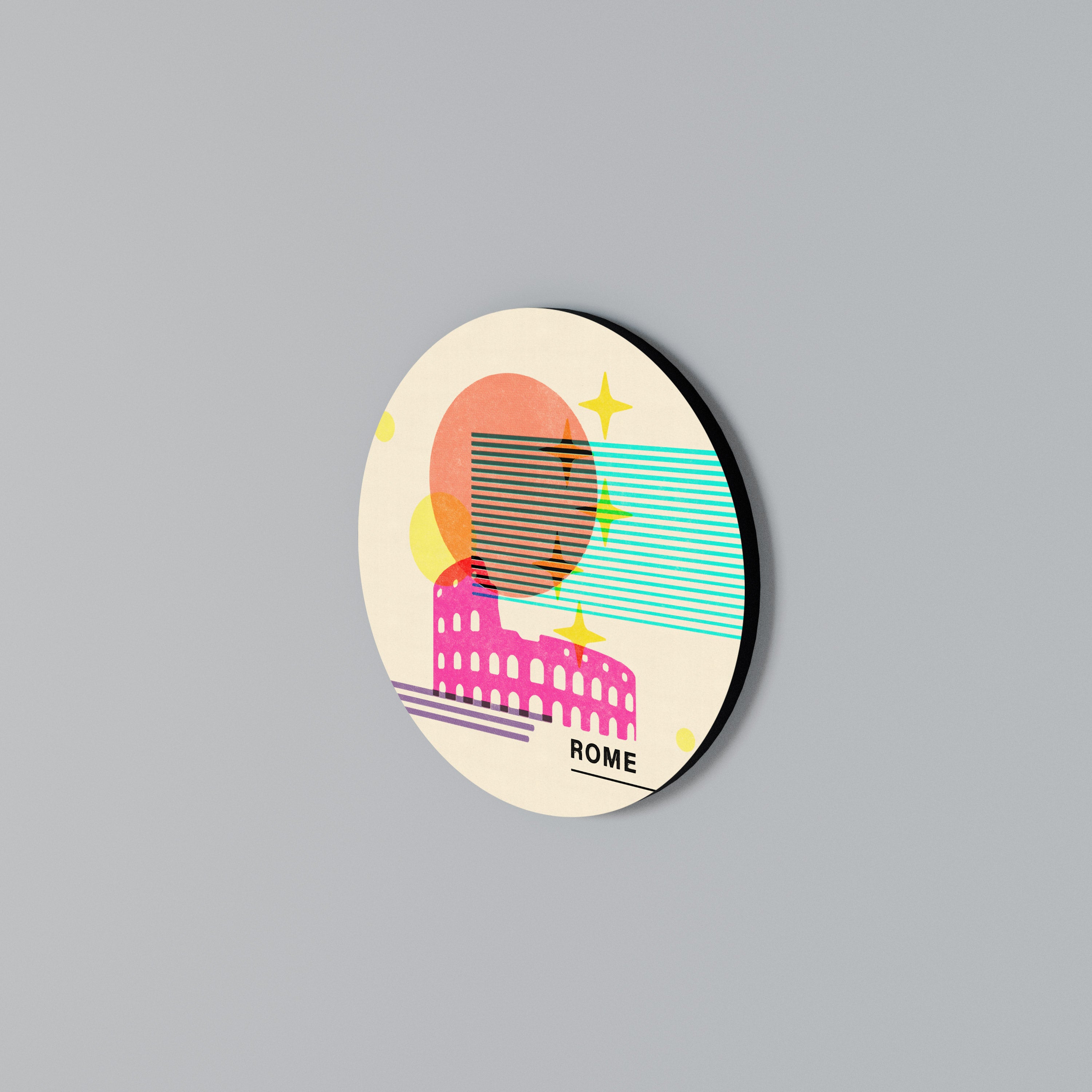 ROMAN SPARKLE Arte de Parede Redonda