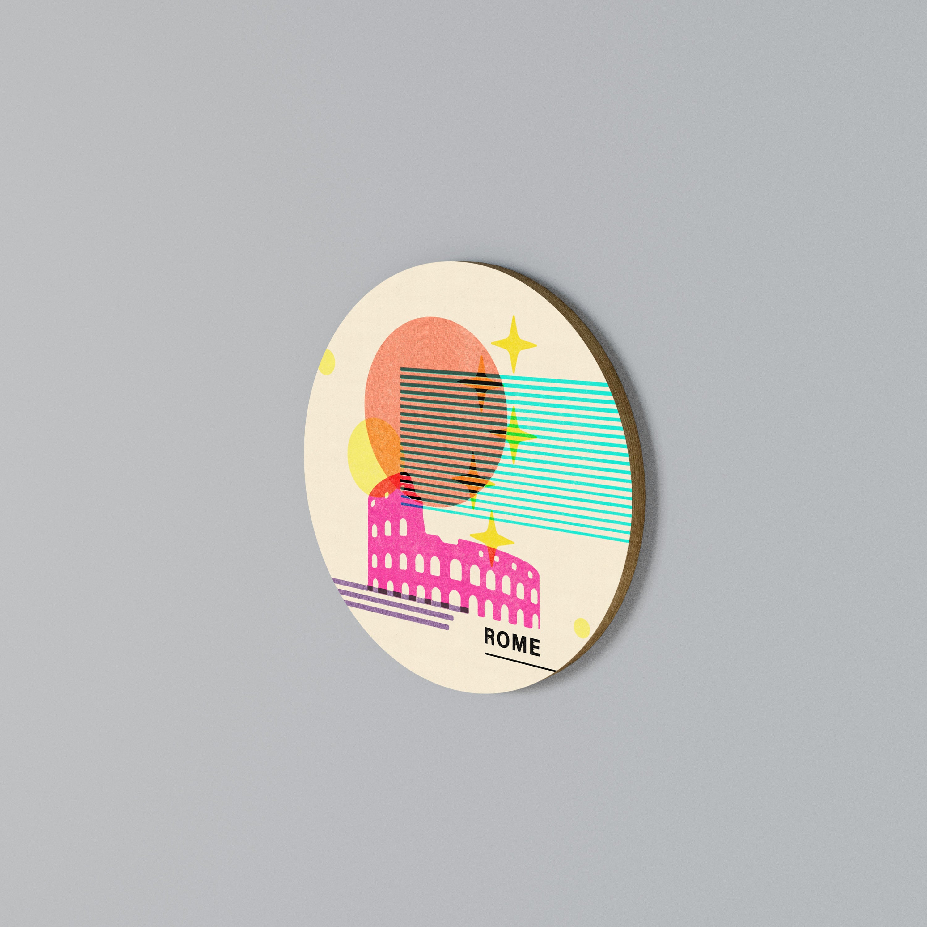 ROMAN SPARKLE Arte de Parede Redonda