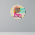ROMAN SPARKLE Quadro Redondo Decorativo