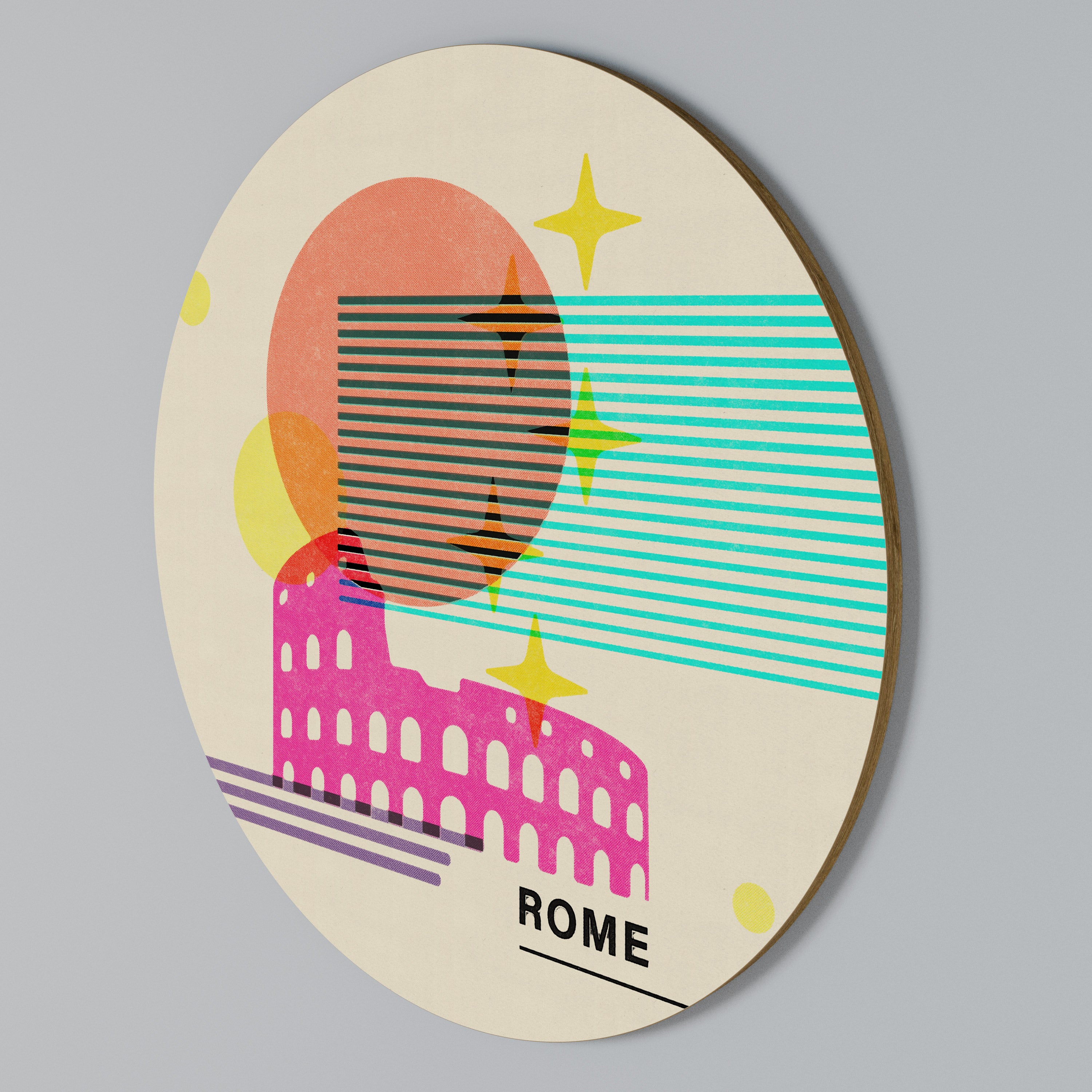 ROMAN SPARKLE Arte de Parede Redonda