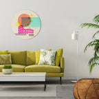 ROMAN SPARKLE Quadro Redondo Decorativo