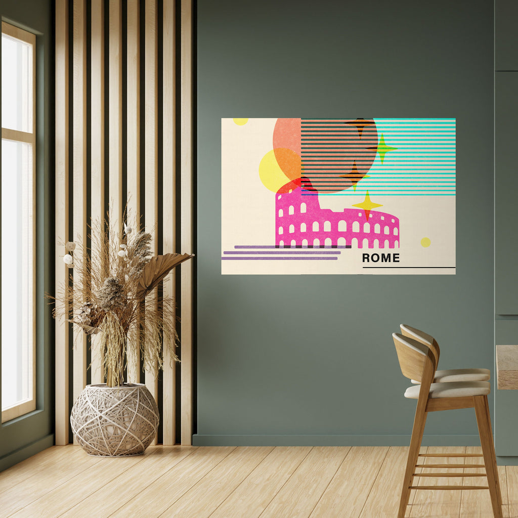 ROMAN SPARKLE Peel and Stick Horizontal Poster