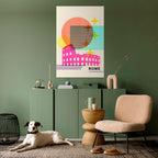 ROMAN SPARKLE Poster Vertical Autocolante