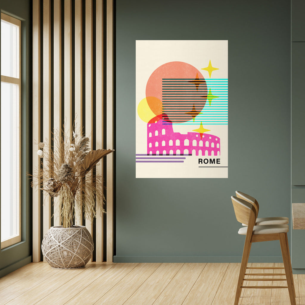 ROMAN SPARKLE Poster Vertical Autocolante