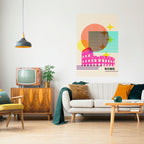 ROMAN SPARKLE Poster Vertical Autocolante