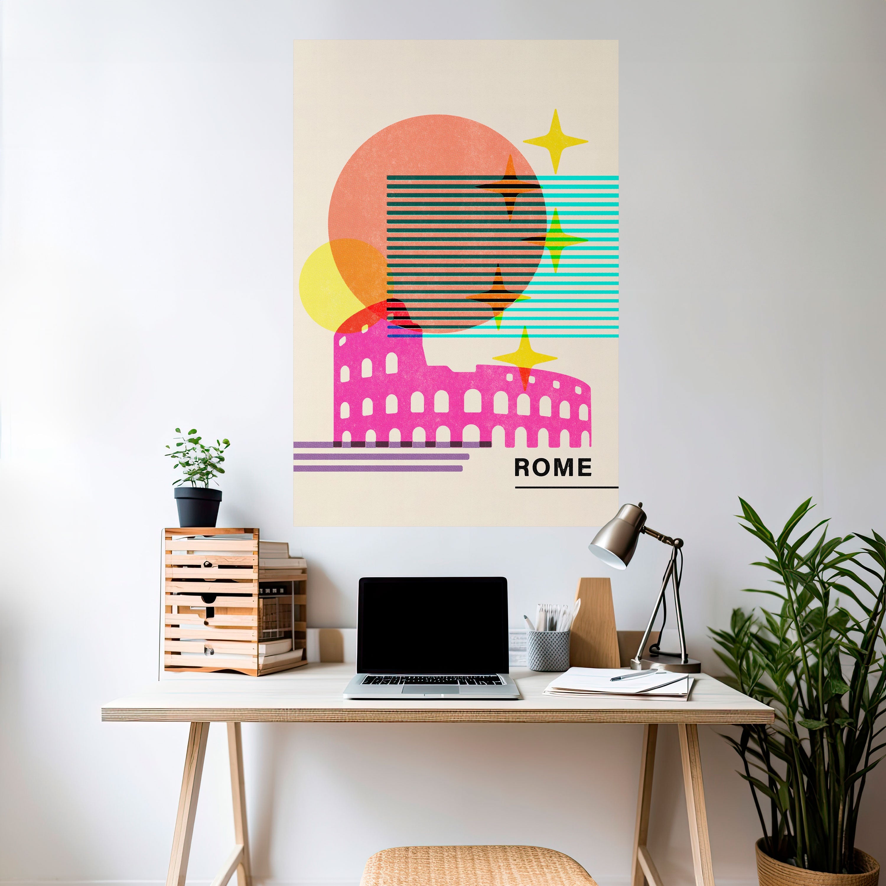 ROMAN SPARKLE Poster Vertical Autocolante