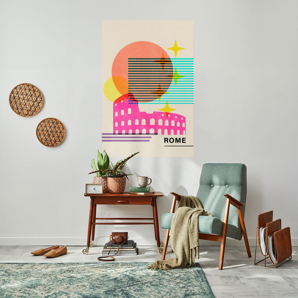 ROMAN SPARKLE Poster Vertical Autocolante