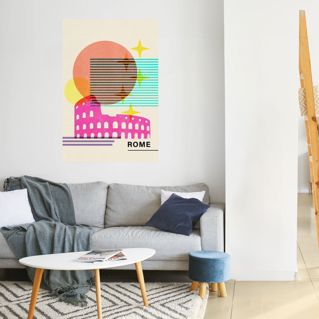 ROMAN SPARKLE Poster Vertical Autocolante