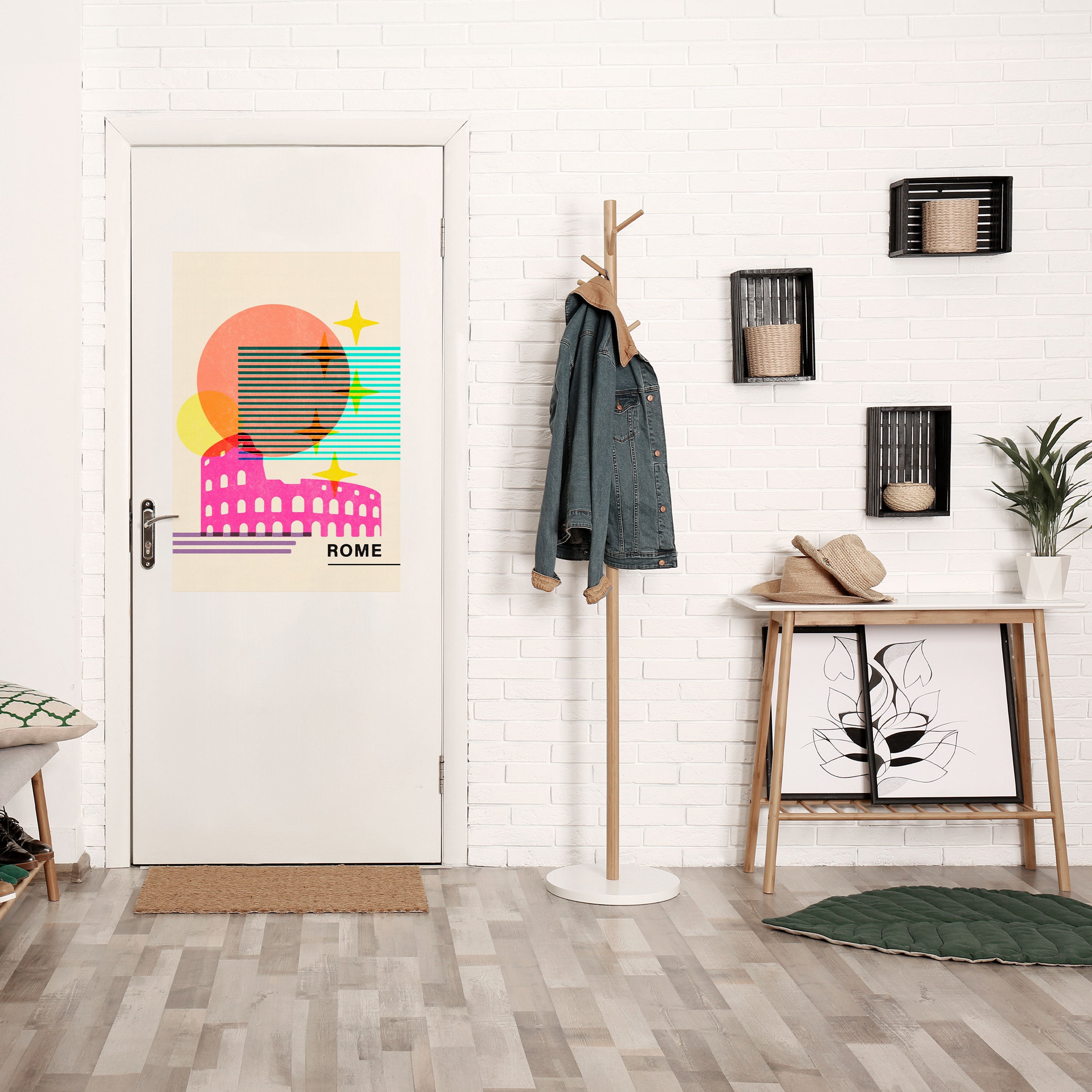 ROMAN SPARKLE Poster Vertical Autocolante