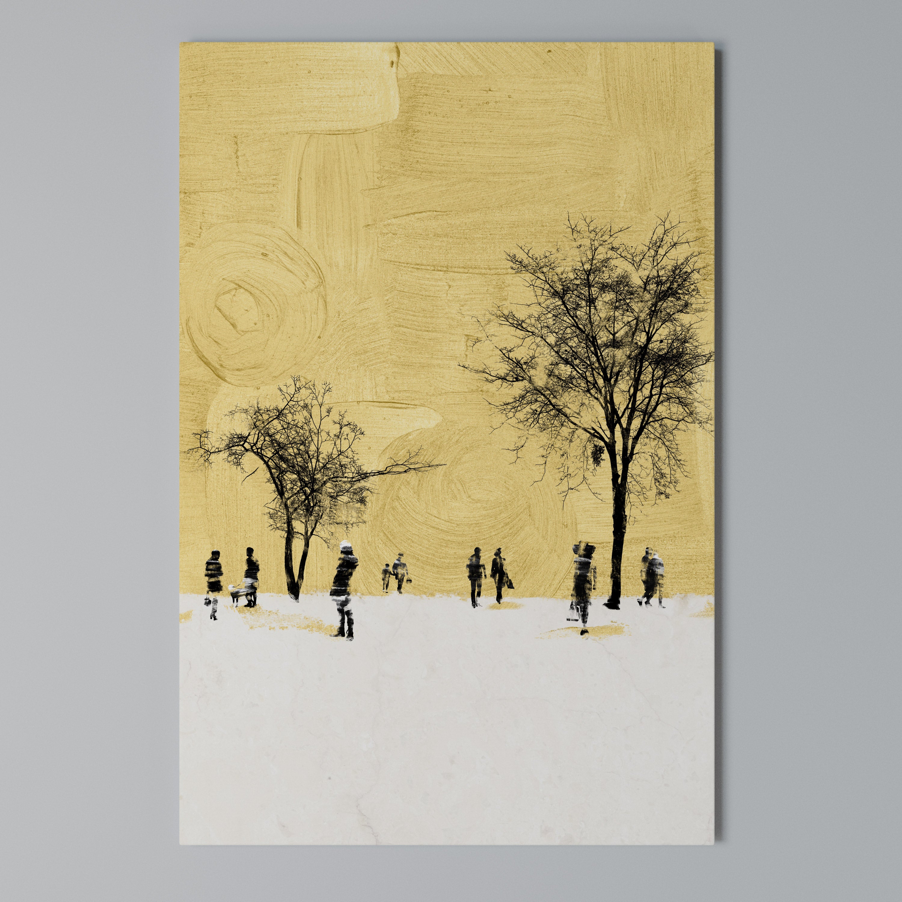 ERASED IN TIME Quadro em tela vertical