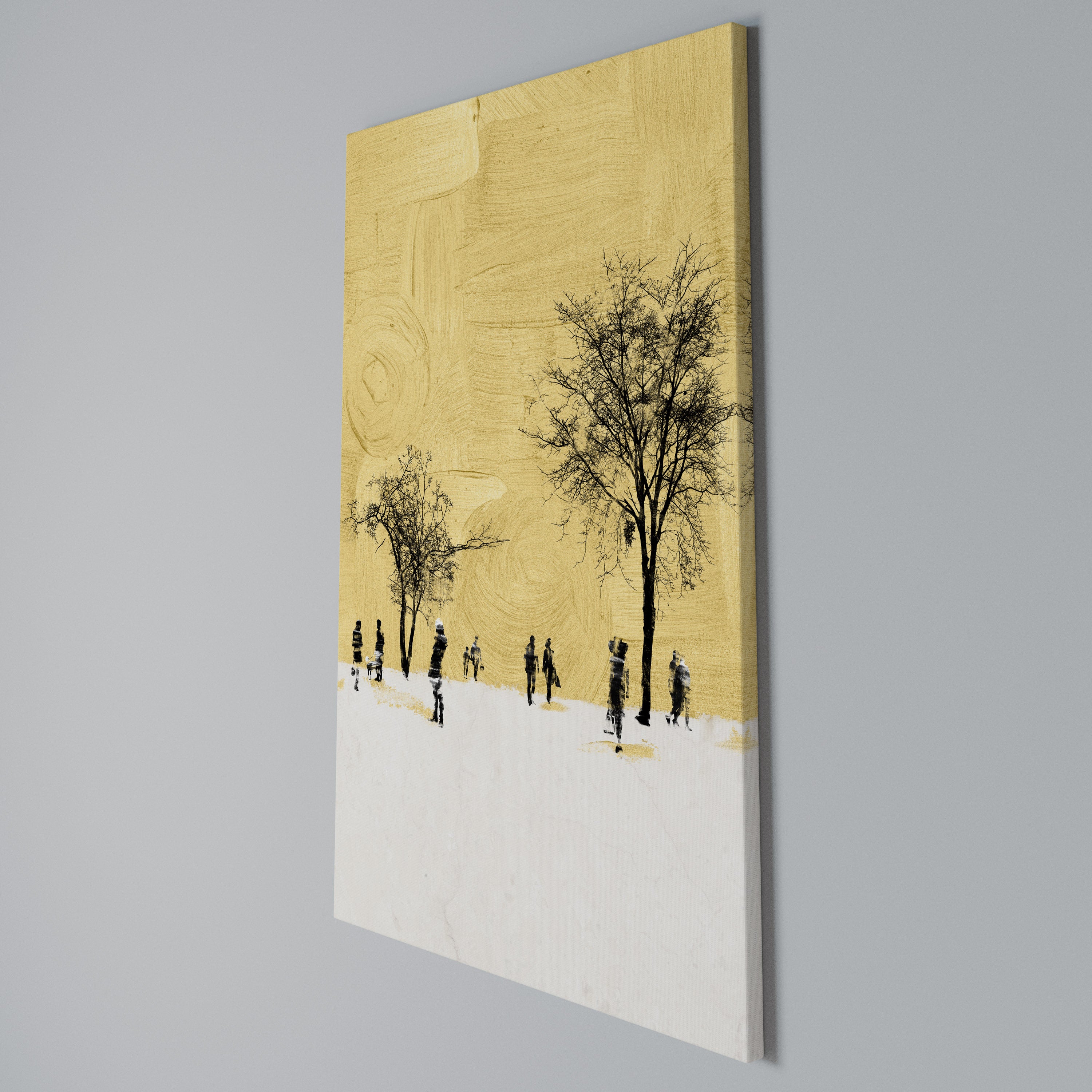 ERASED IN TIME Quadro em tela vertical