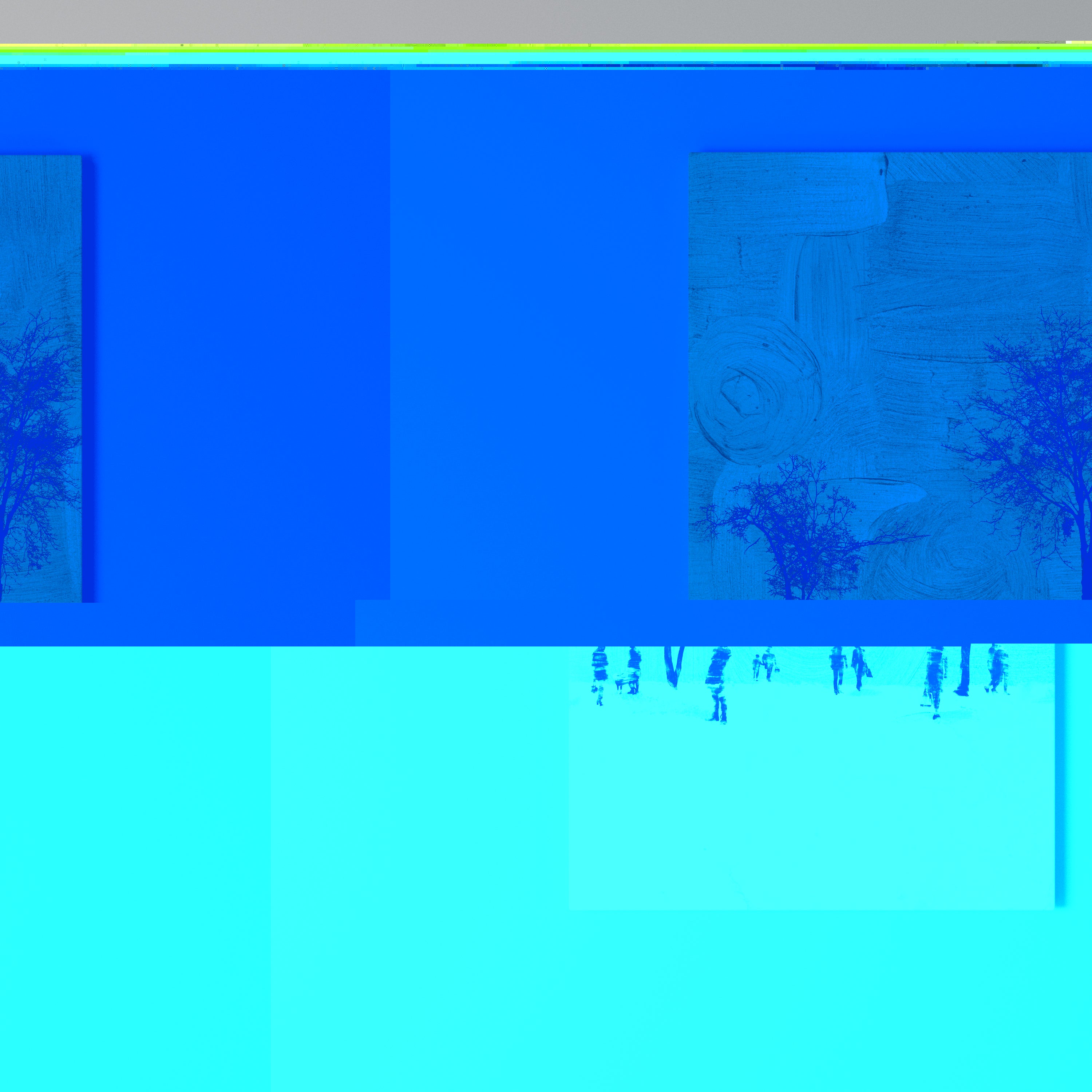 ERASED IN TIME Quadro em tela vertical