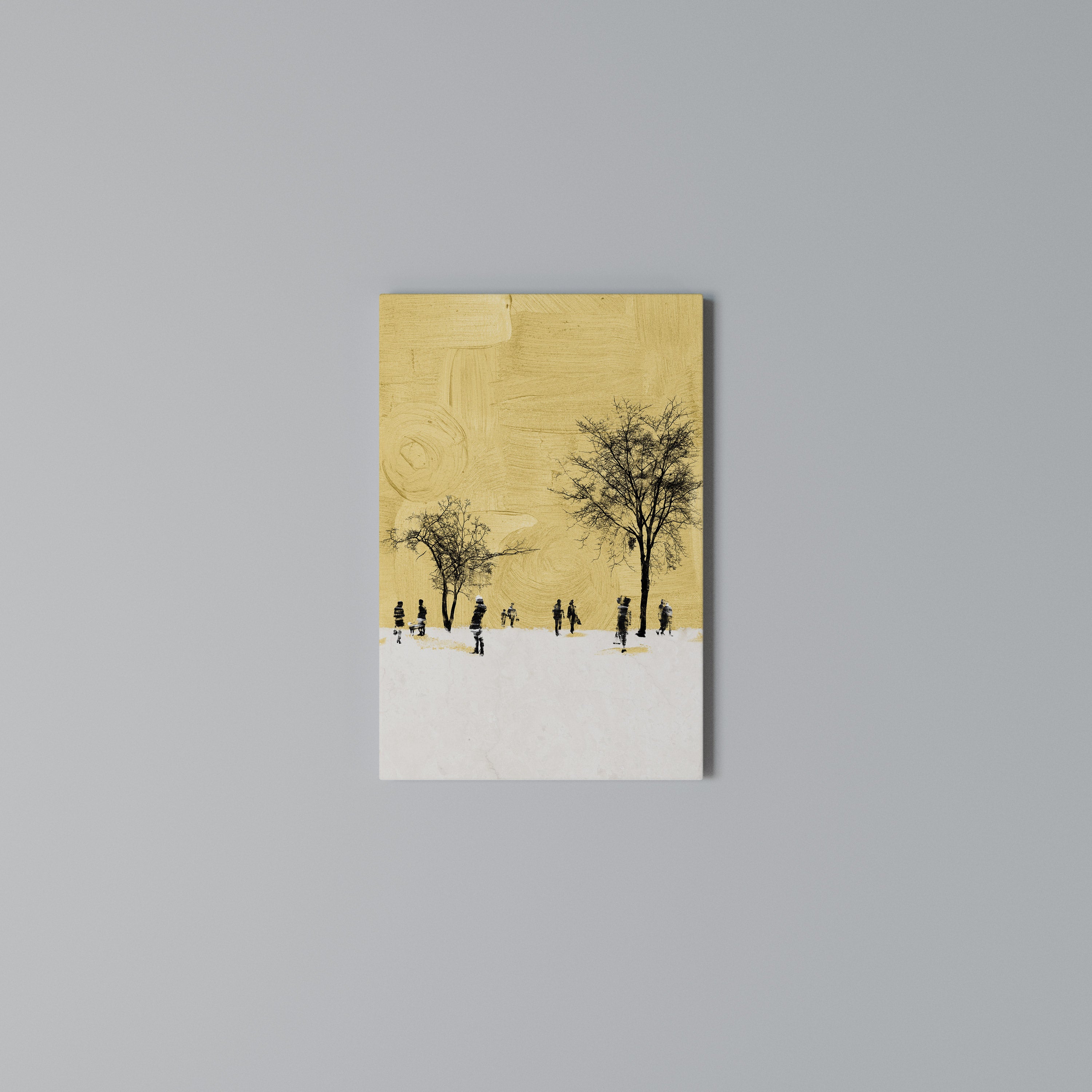 ERASED IN TIME Quadro em tela vertical