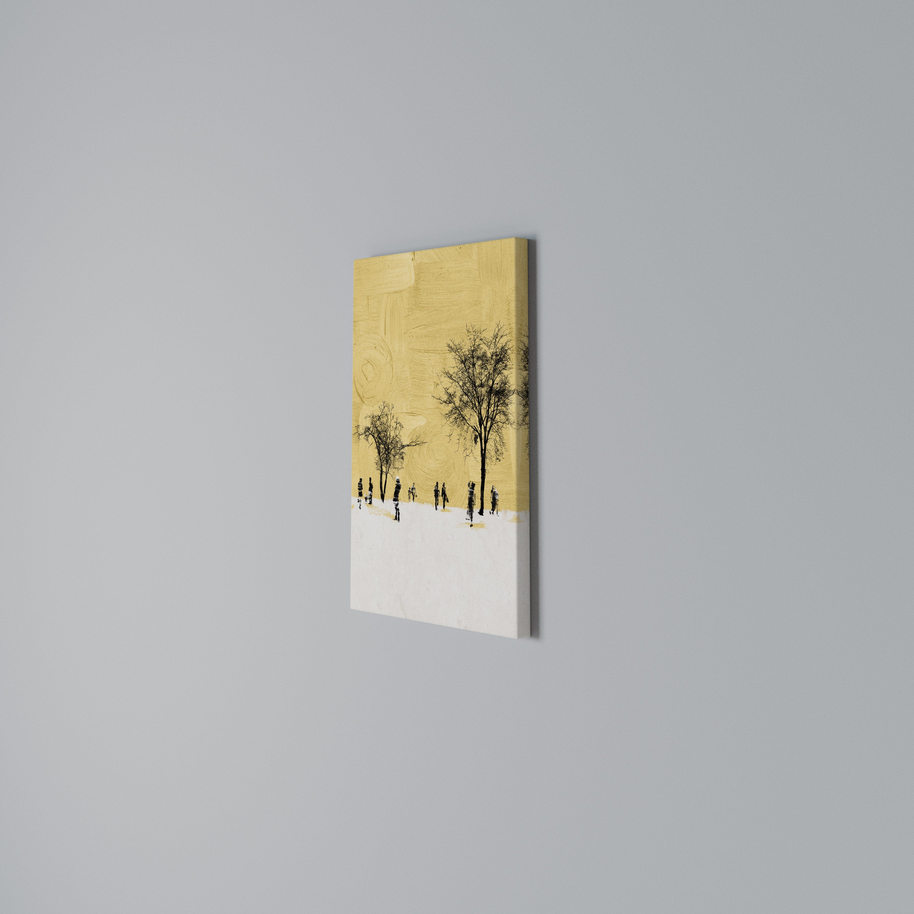 ERASED IN TIME Quadro em tela vertical
