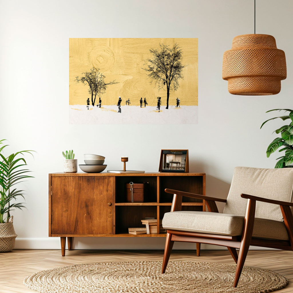 ERASED IN TIME Peel and Stick Horizontal Poster