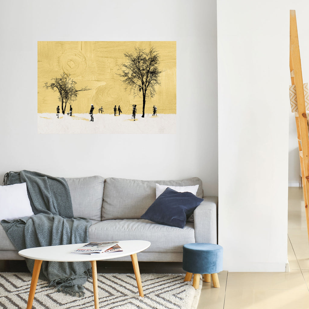 ERASED IN TIME Peel and Stick Horizontal Poster