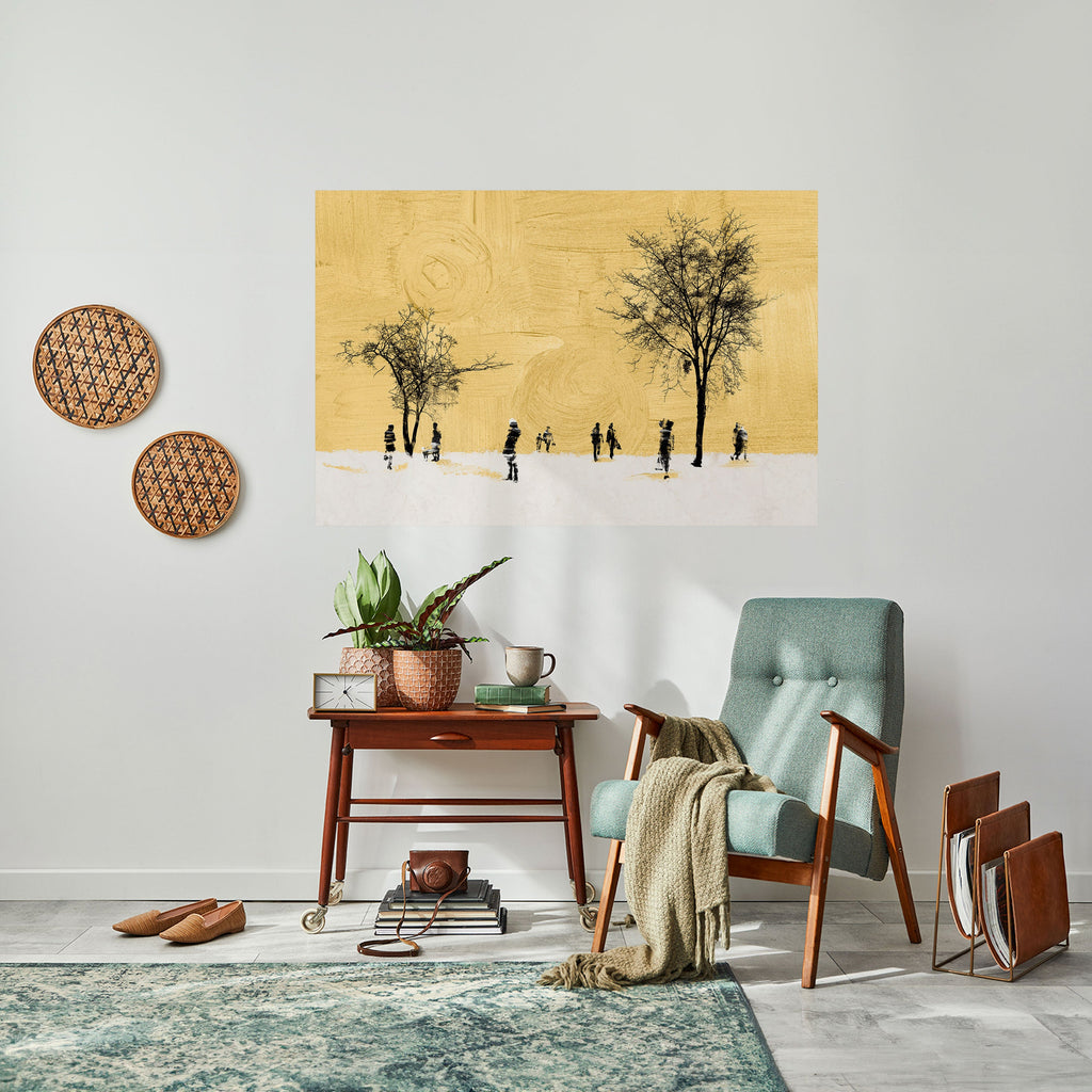 ERASED IN TIME Peel and Stick Horizontal Poster