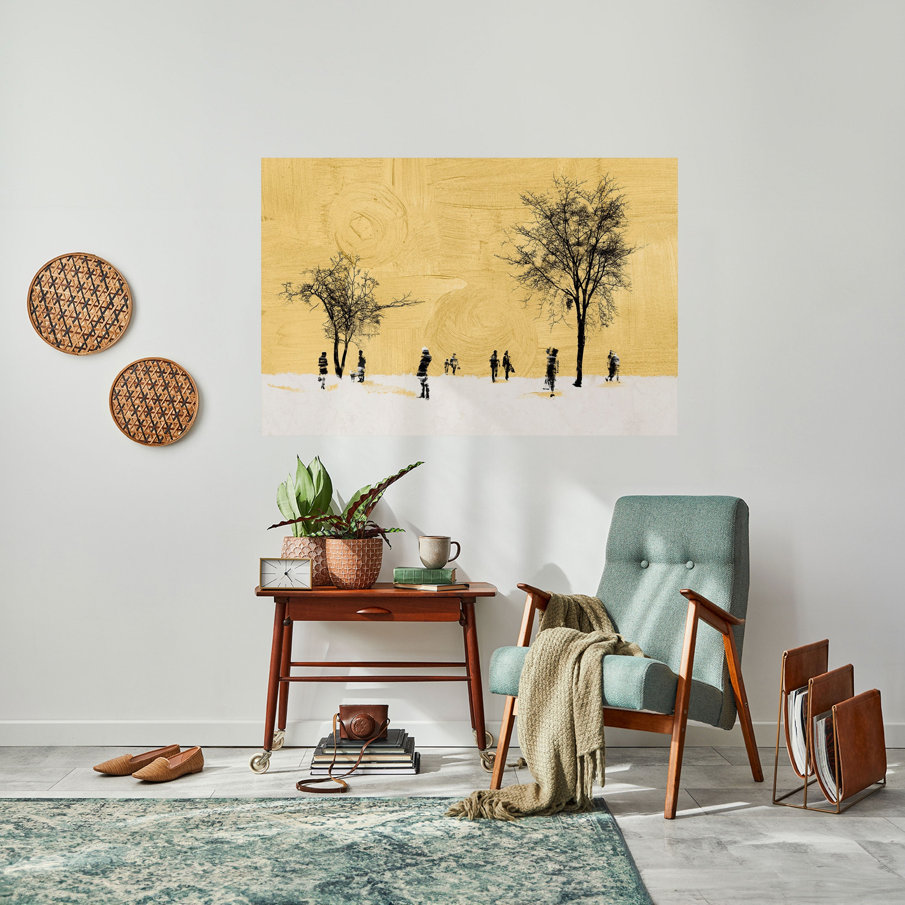 ERASED IN TIME Peel and Stick Horizontal Poster