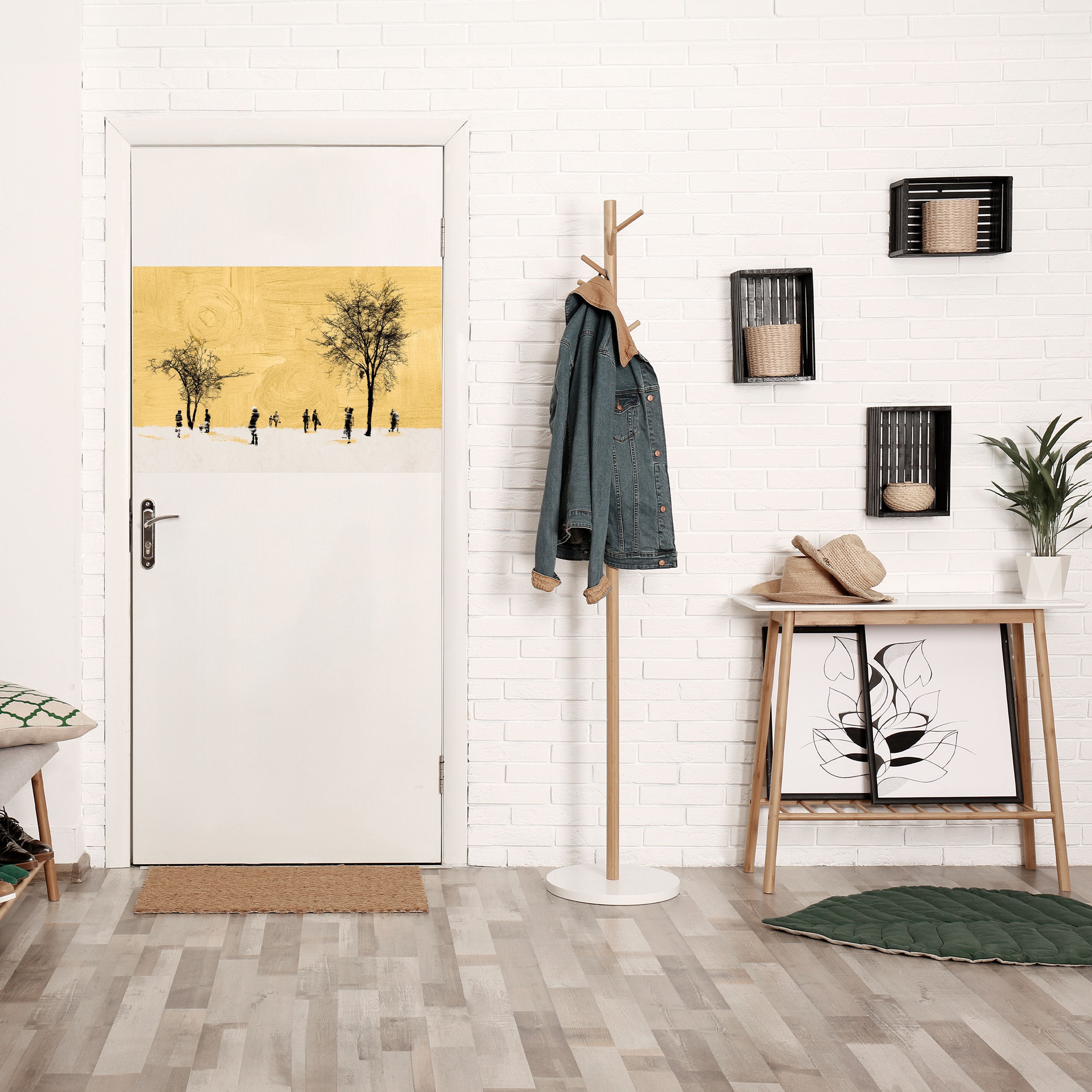 ERASED IN TIME Peel and Stick Horizontal Poster