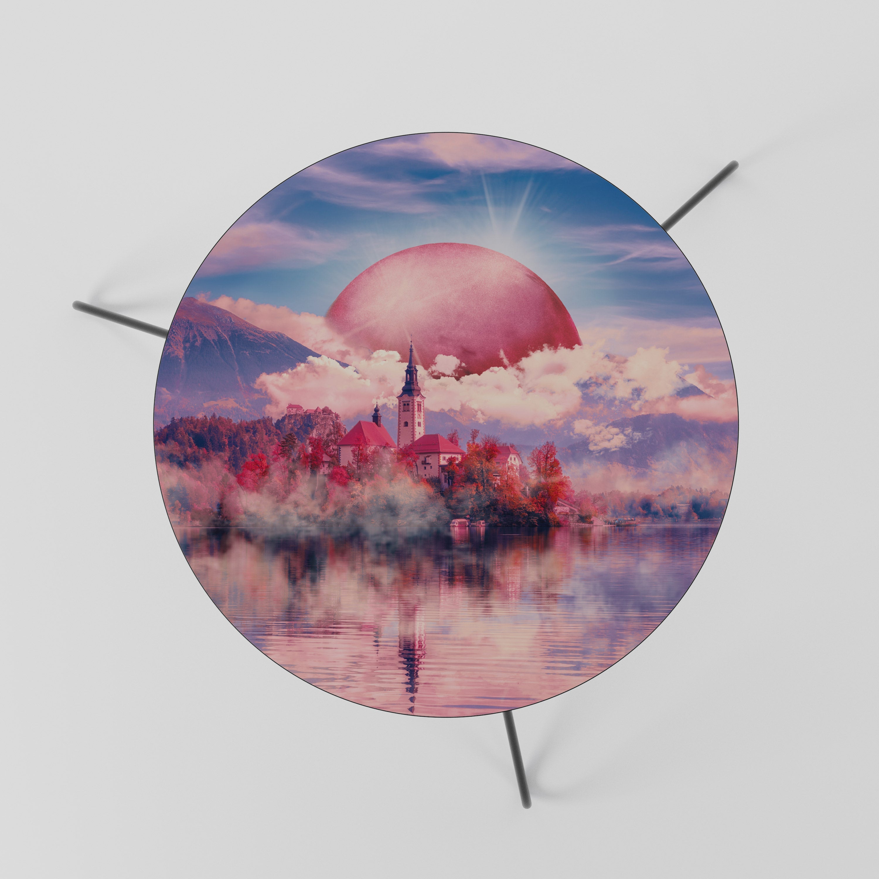 MARS OVER THE BLED LAKE Mesa de Centro 60