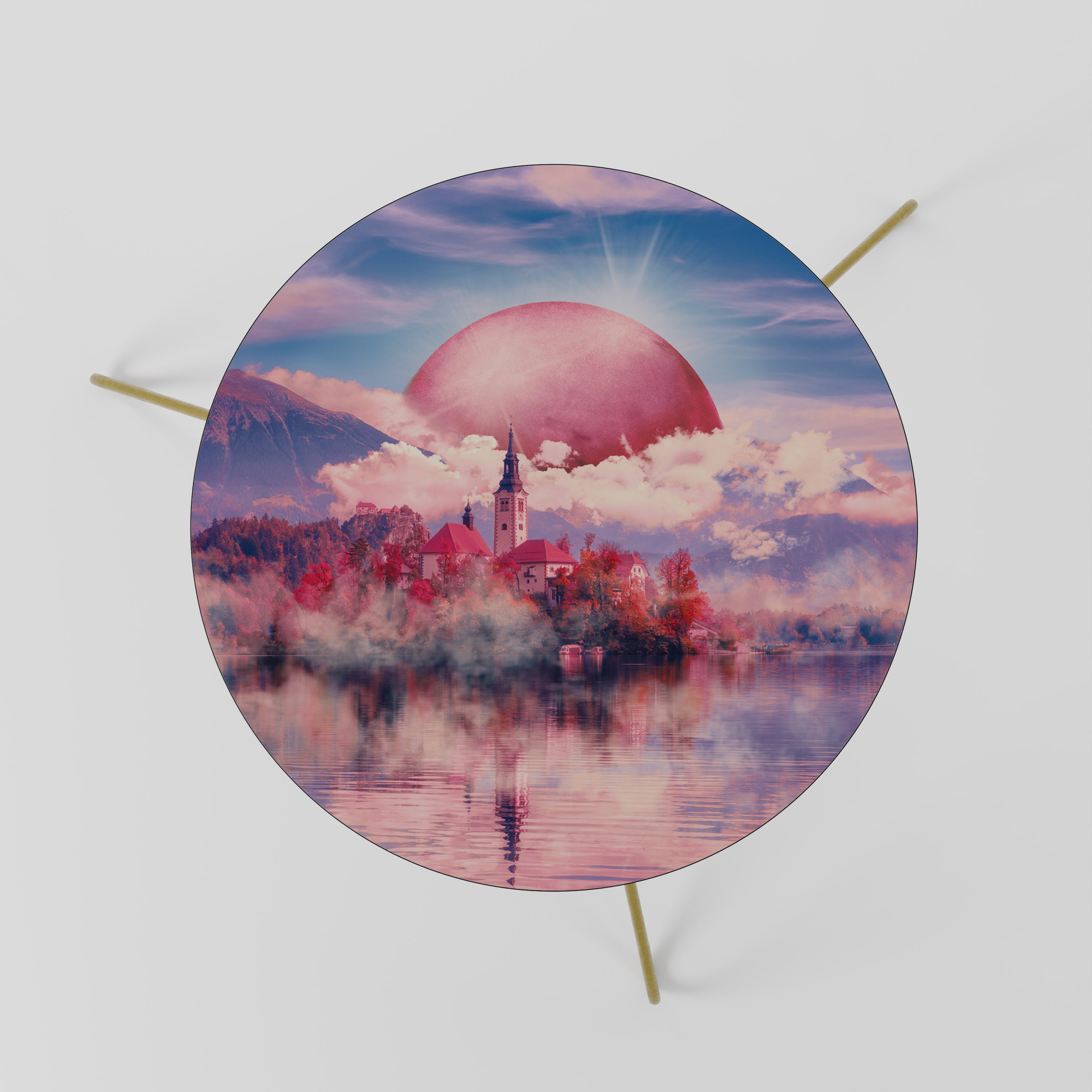 MARS OVER THE BLED LAKE Mesa de Centro 60