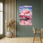 MARS OVER THE BLED LAKE Poster Vertical Autocolante