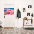 MARS OVER THE BLED LAKE Peel and Stick Horizontal Poster