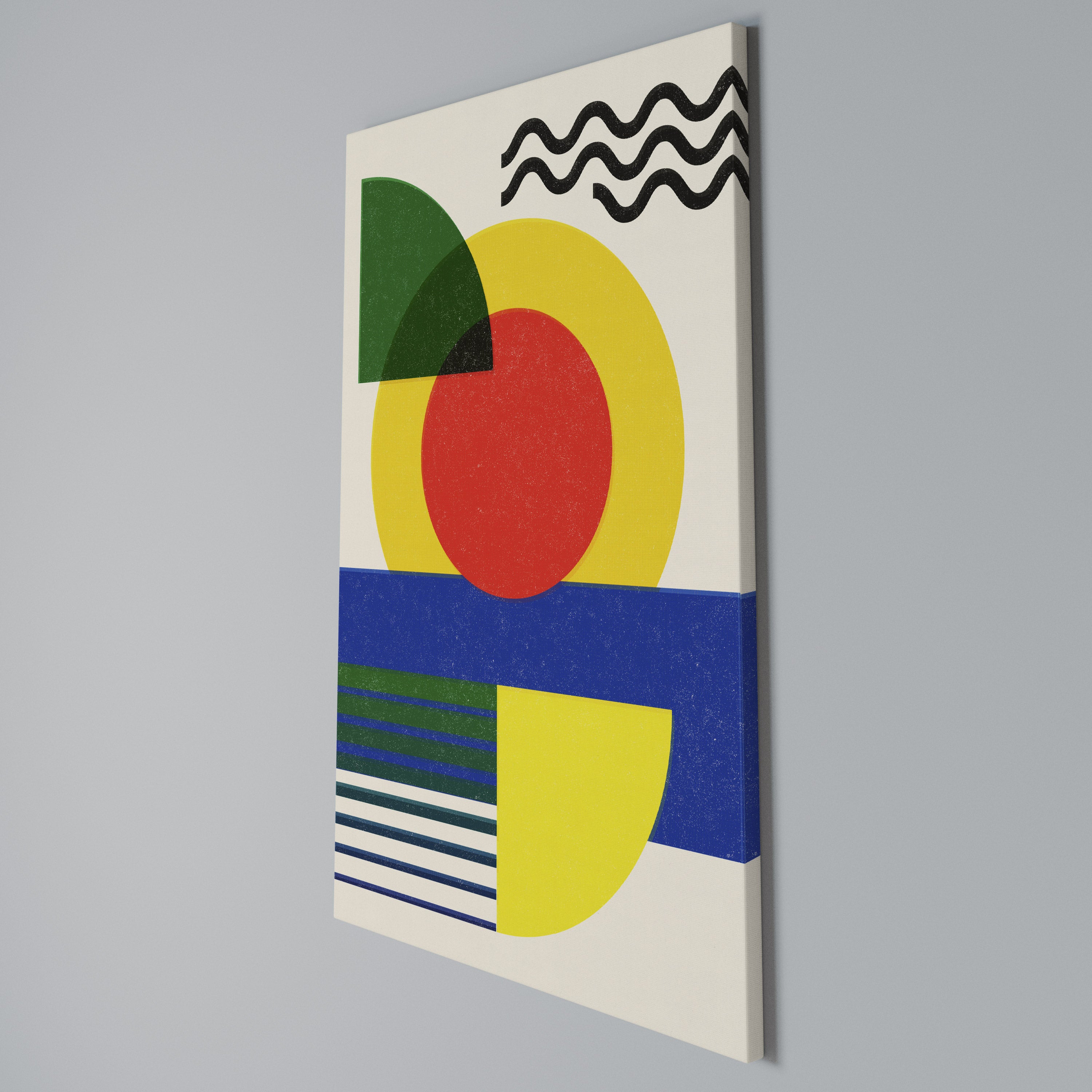 SUNSET FORMATION Quadro em tela vertical