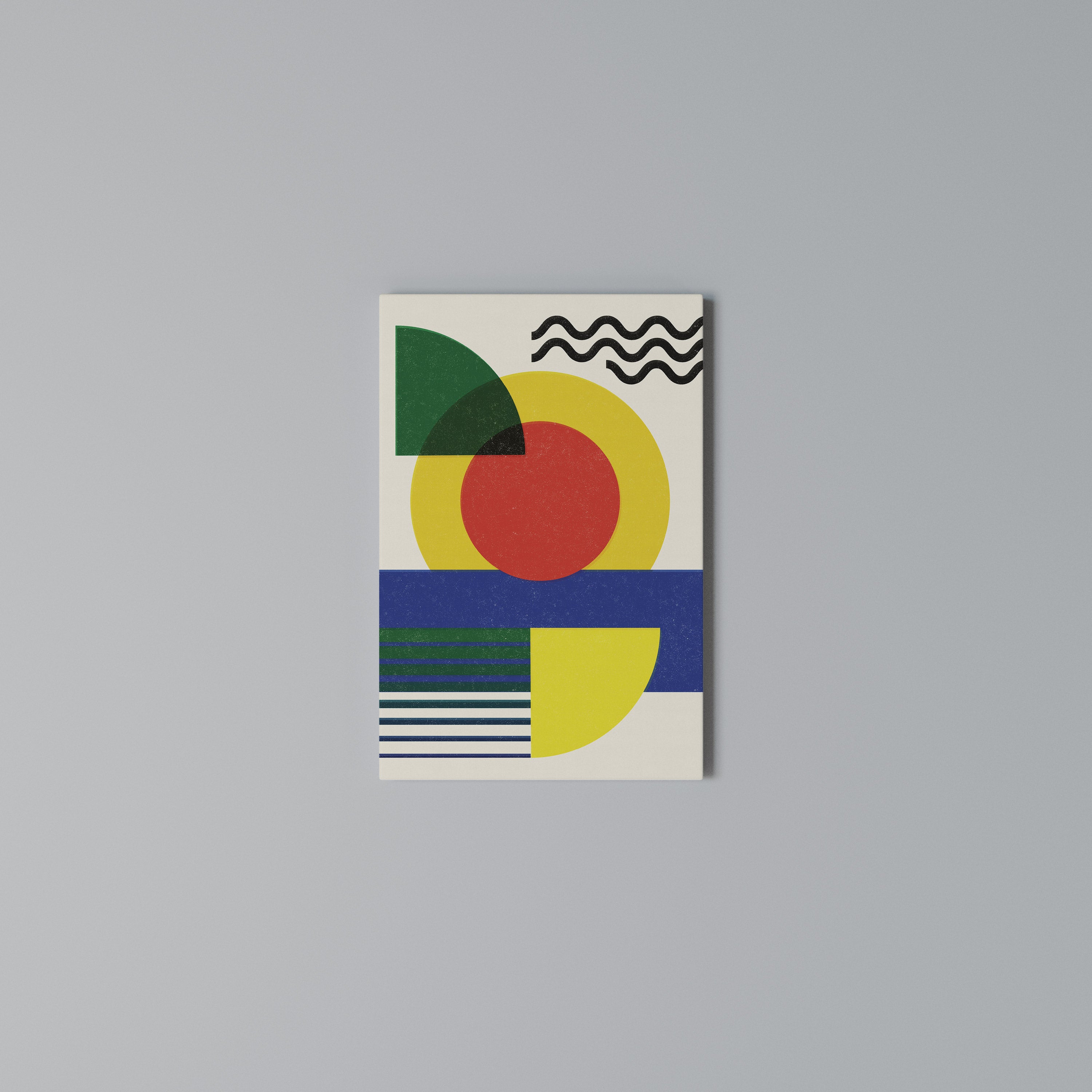 SUNSET FORMATION Quadro em tela vertical