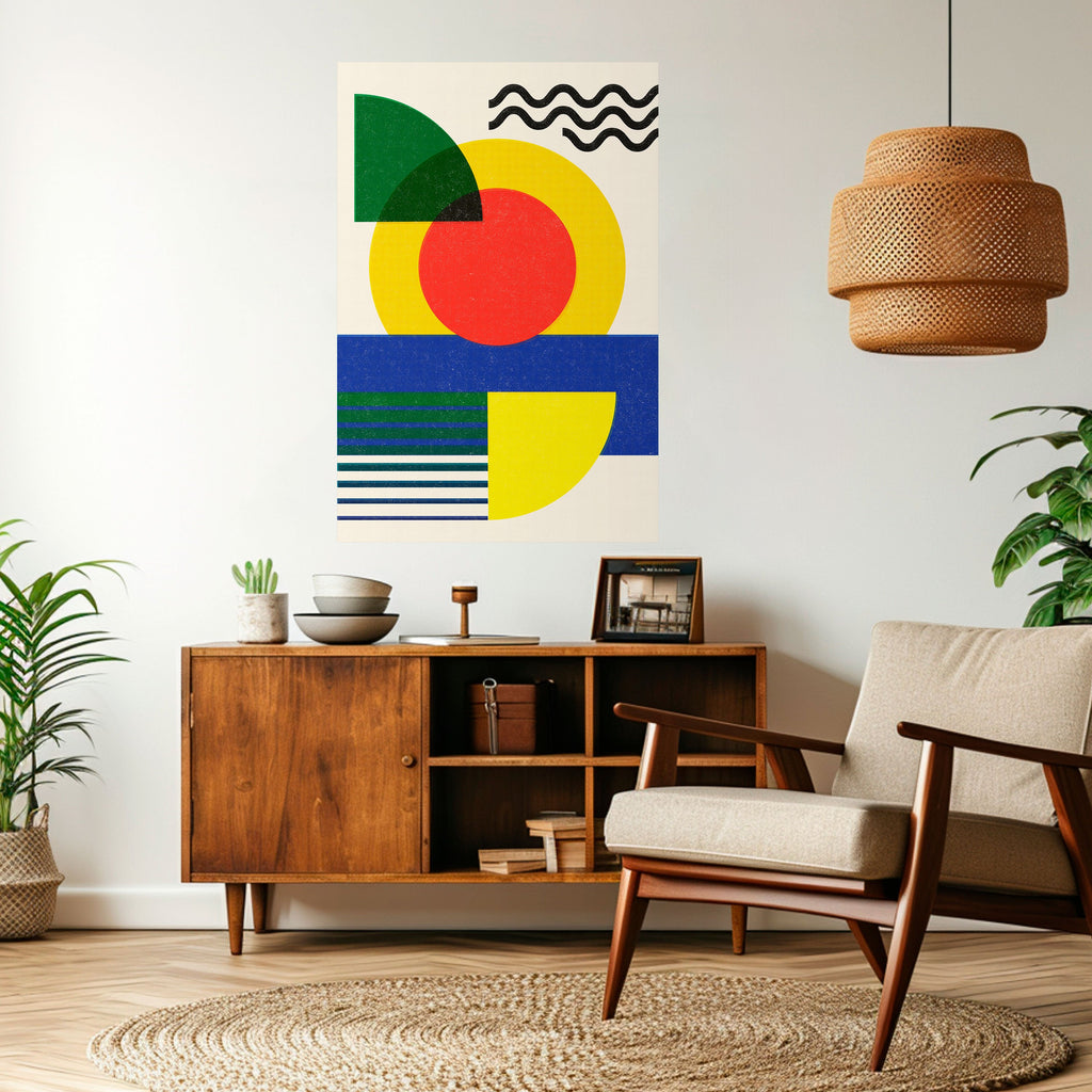 SUNSET FORMATION Peel and Stick Vertical Poster