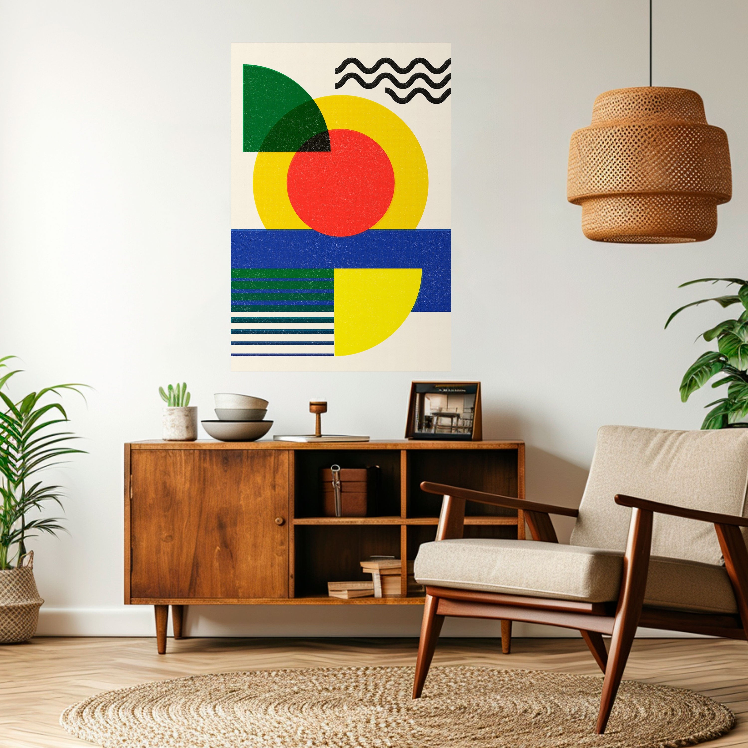 SUNSET FORMATION Peel and Stick Vertical Poster