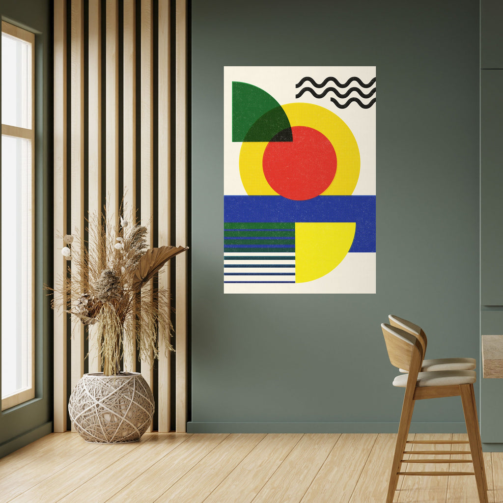 SUNSET FORMATION Peel and Stick Vertical Poster