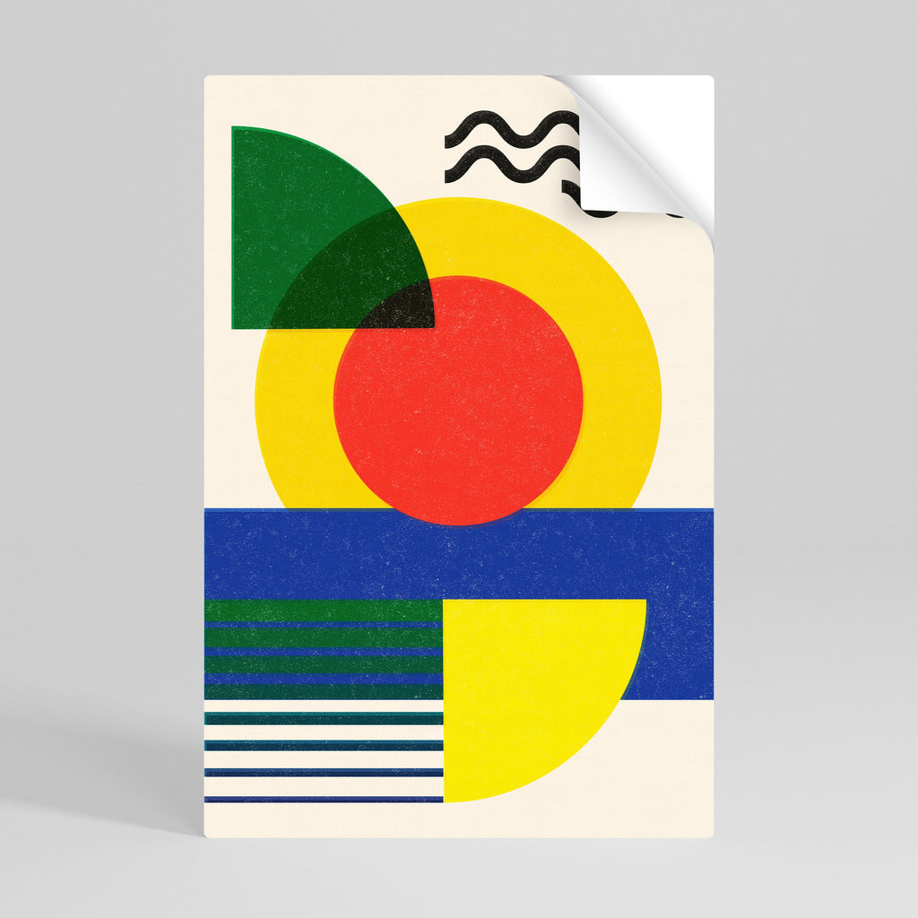 SUNSET FORMATION Peel and Stick Vertical Poster