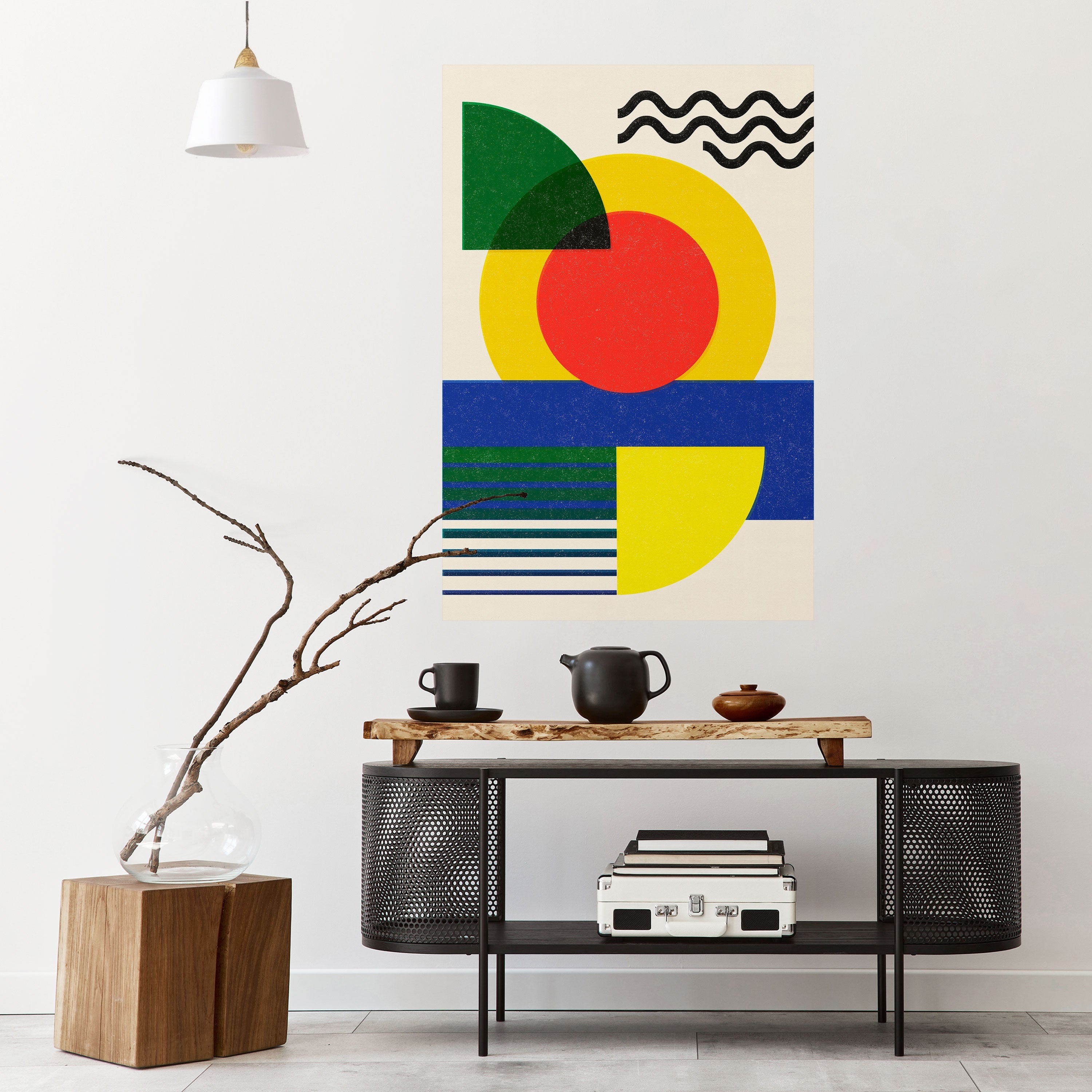 SUNSET FORMATION Poster Vertical Autocolante