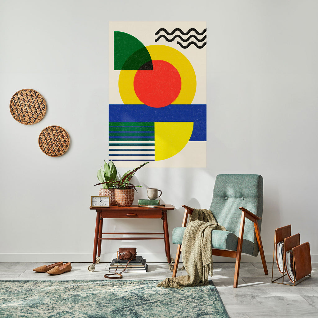 SUNSET FORMATION Peel and Stick Vertical Poster