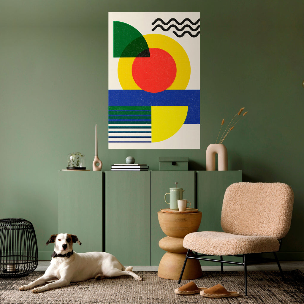 SUNSET FORMATION Peel and Stick Vertical Poster