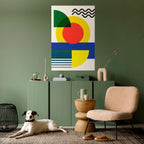 SUNSET FORMATION Peel and Stick Vertical Poster