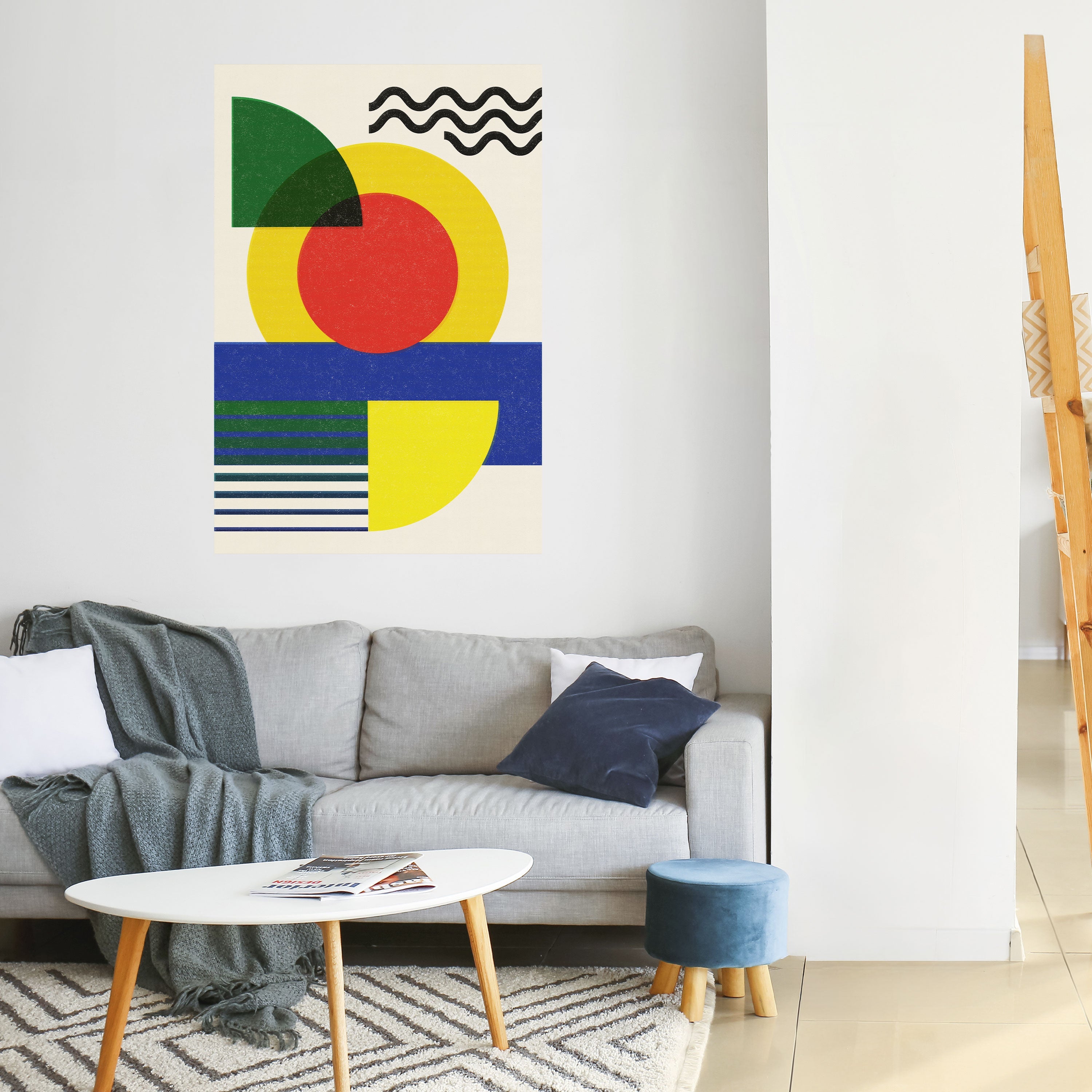 SUNSET FORMATION Peel and Stick Vertical Poster