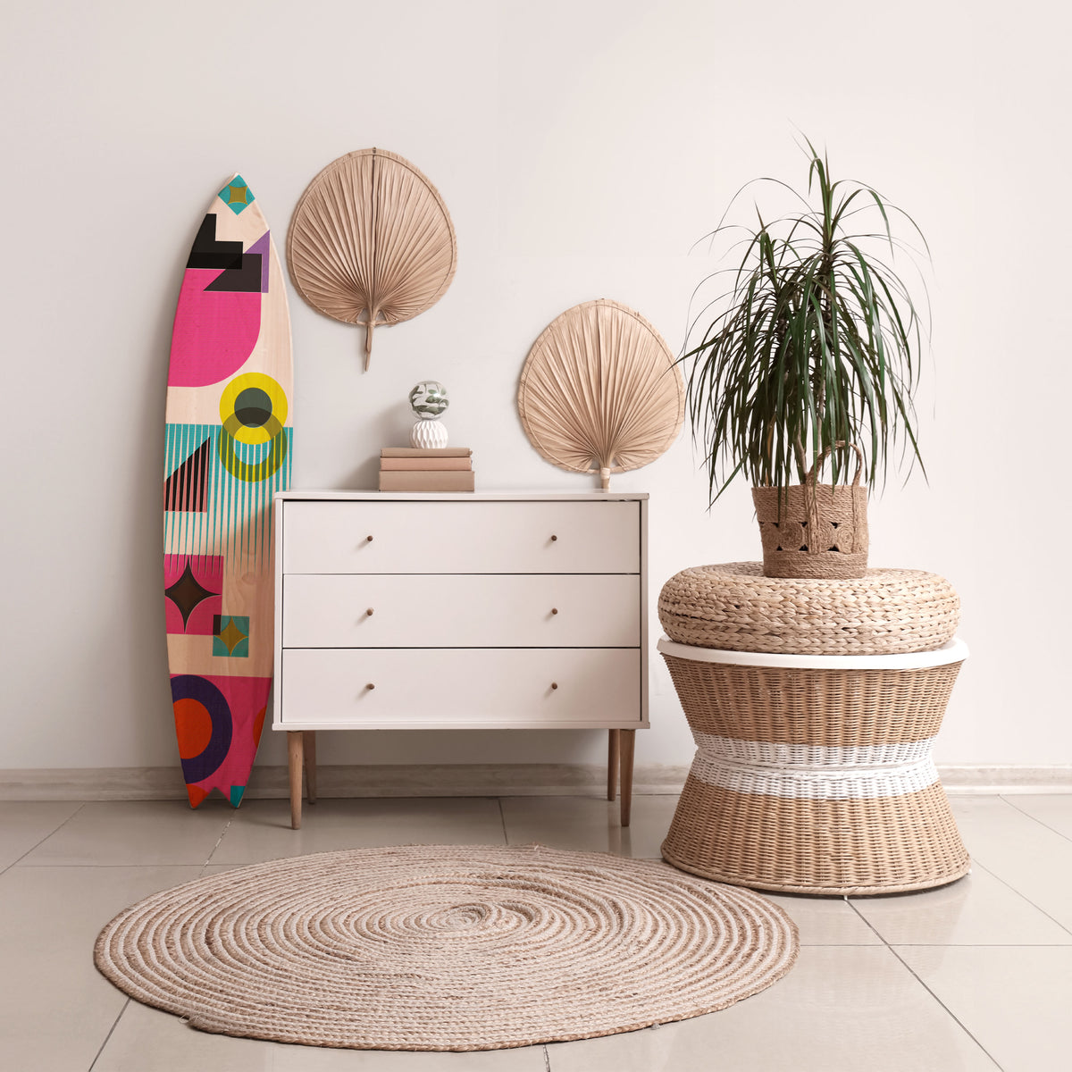 FORM VARIETY Painel Decorativo Prancha de Surf