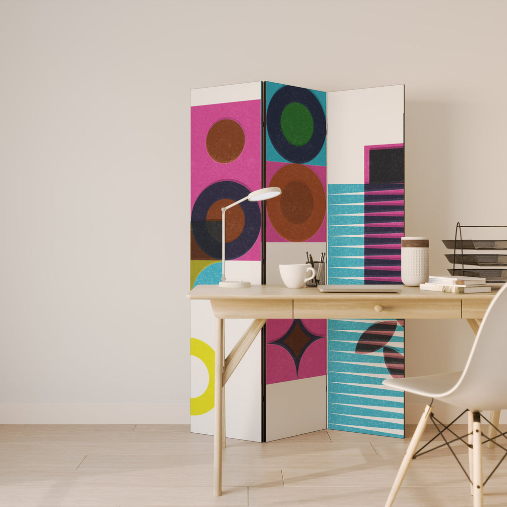 FORM VARIETY Biombo Decorativo de 3 Painéis