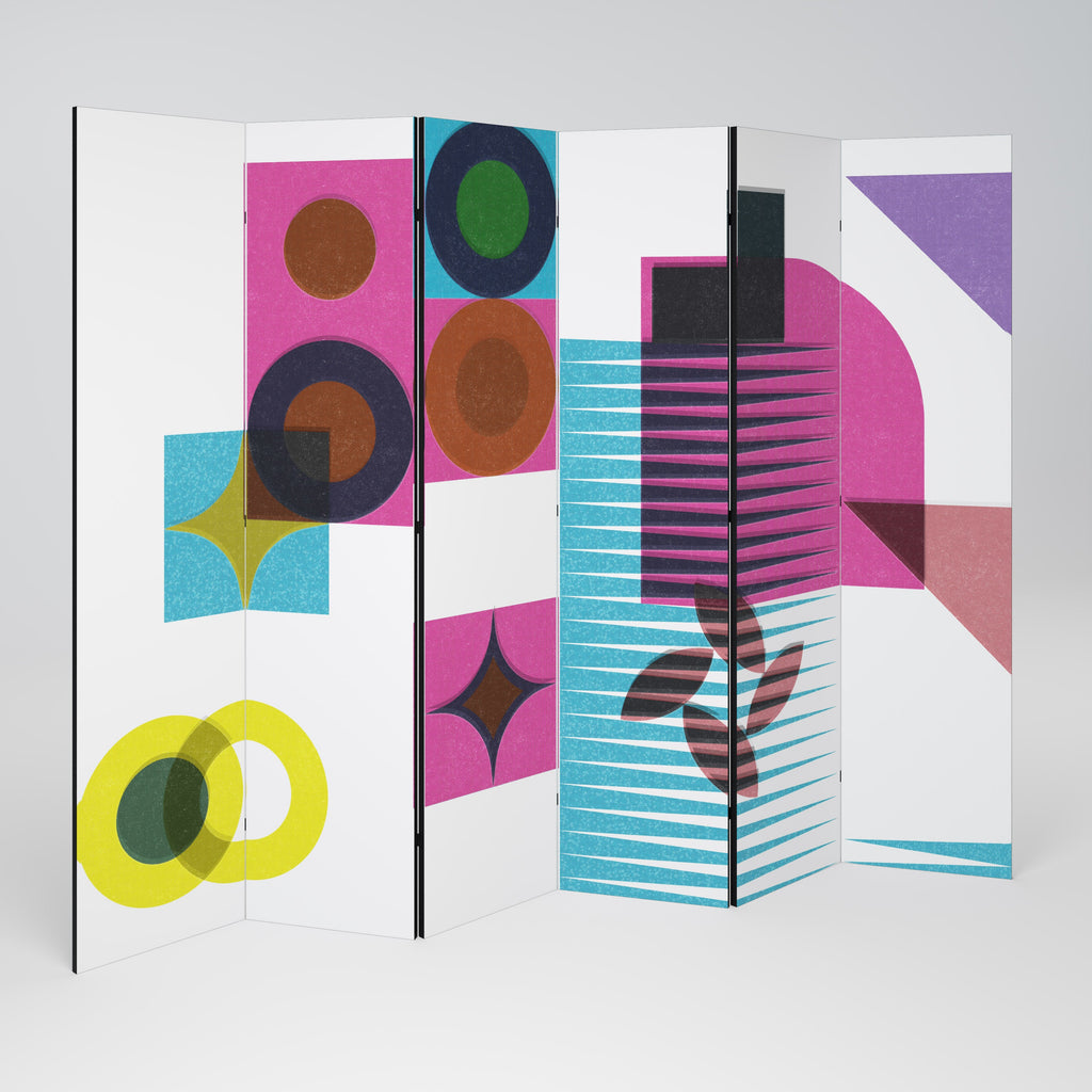 FORM VARIETY Biombo Decorativo de 6 Painéis