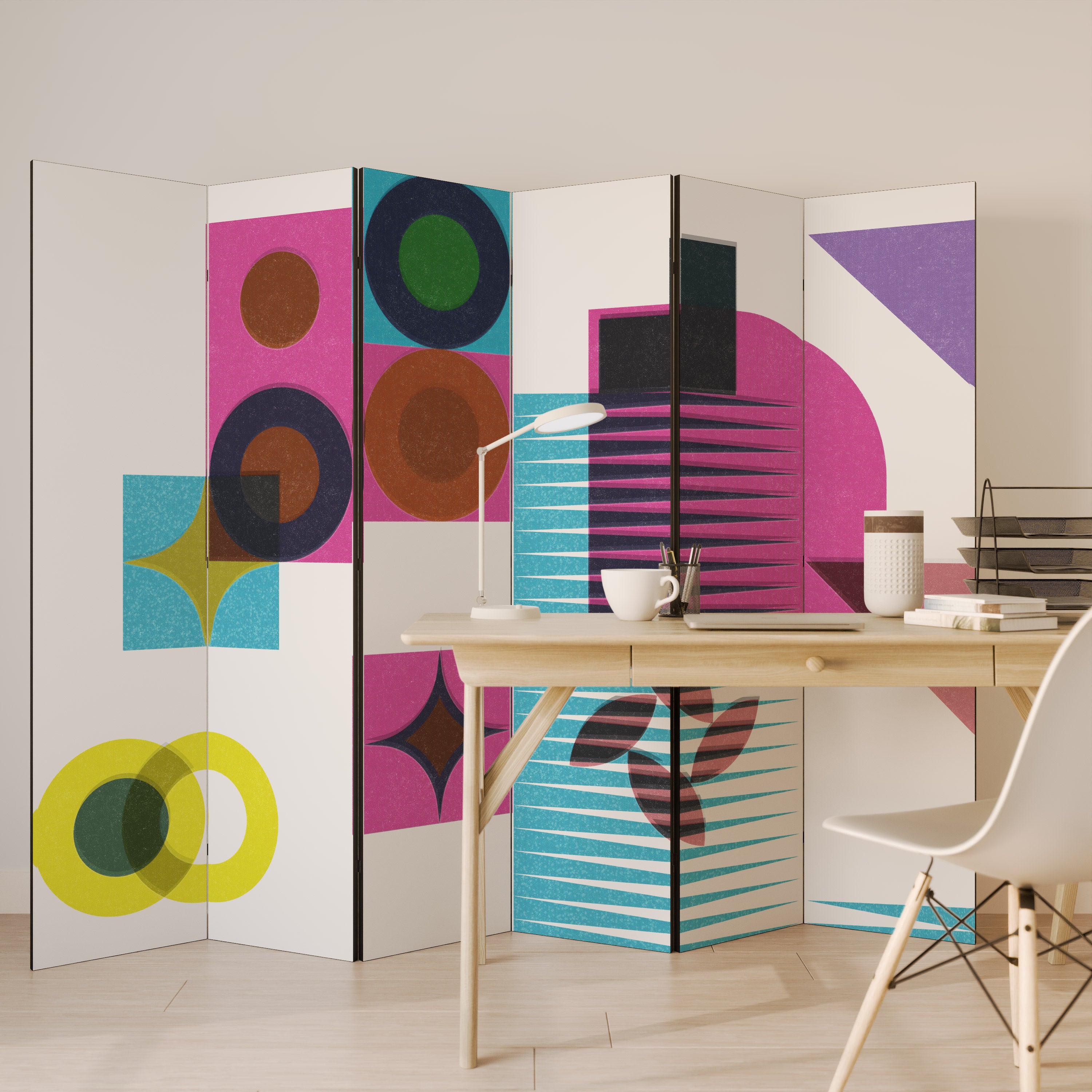 FORM VARIETY Biombo de 6 Painéis