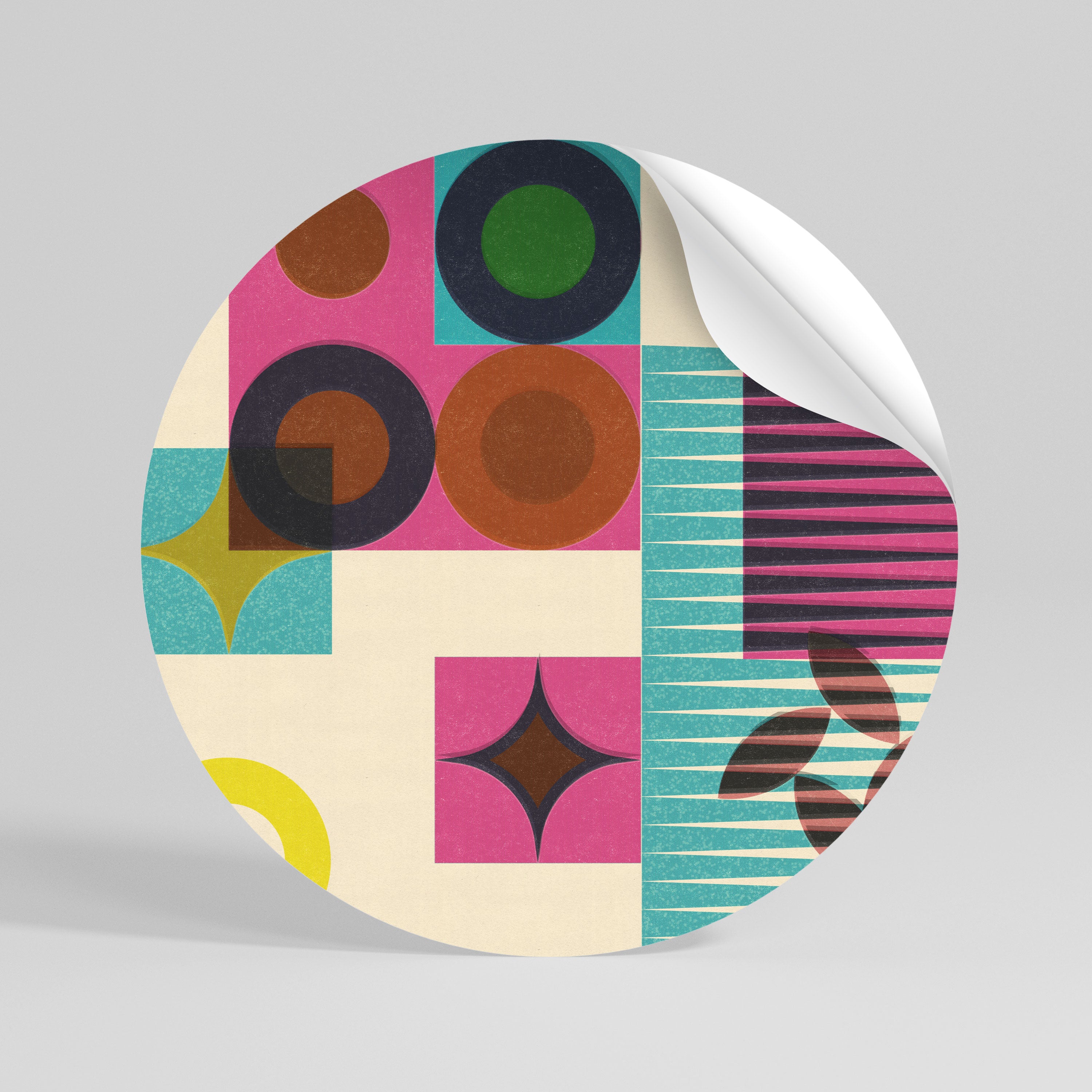 FORM VARIETY - Autocolante Redondo Removível