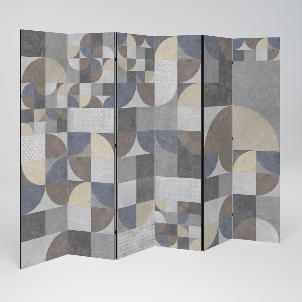 A PIECE OF SHAPE Biombo de 6 Painéis