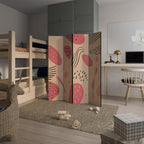 APRICOT FRENZY Biombo Decorativo de 4 Painéis