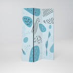 GREENISH FRENZY 3-Panel Room Divider